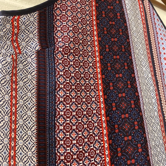 Monteau Cage Cutout High Neck Print Tank | Size Small - Picture 2 of 6